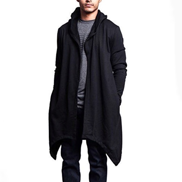 Zara Other - Zara Man Hooded Draped Long Cardigan